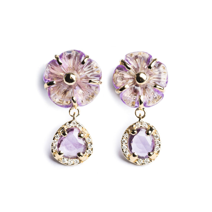 LAVENDER EARRINGS