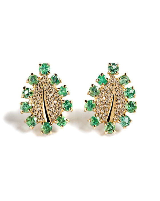 Emerald Aura Earring
