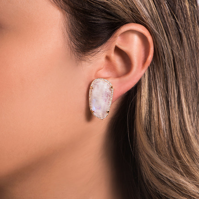 Lunar White Earrings